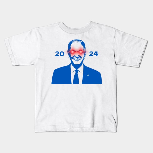 DARK BRANDON 2024 (Blue) Kids T-Shirt by MAR-A-LAGO RAIDERS